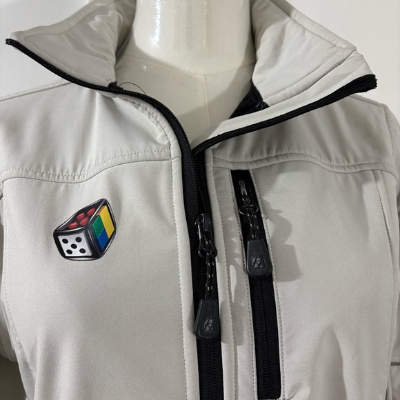 Hurricane LEGO Tan Full Zip Windbreaker Jacket Women’s S - Picture 2 of 14